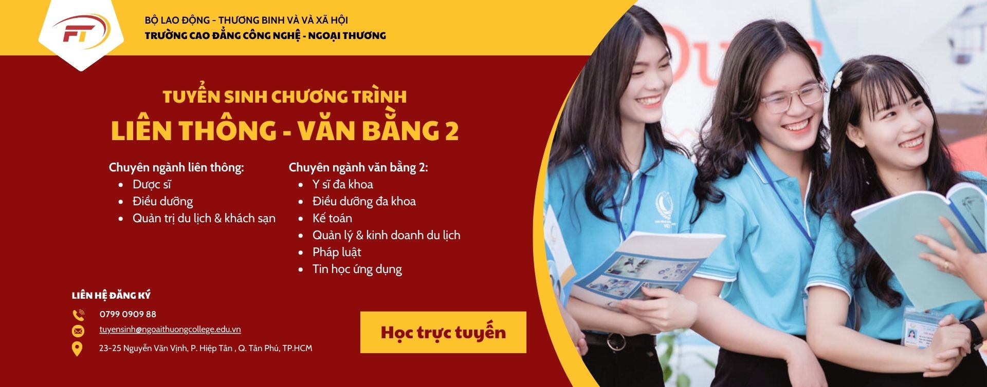 Tuyển sinh Liên thông - Văn bằng 2 - 2024