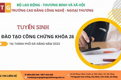 Tuyển sinh Lớp Đào tạo nghề Công chứng tại Đà Nẵng