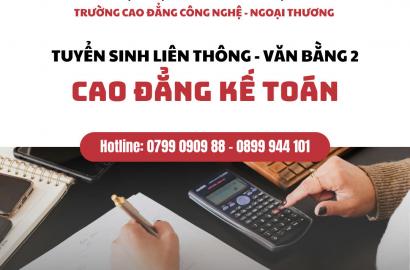Tuyển sinh liên thông - văn bằng 2 ngành kế toán